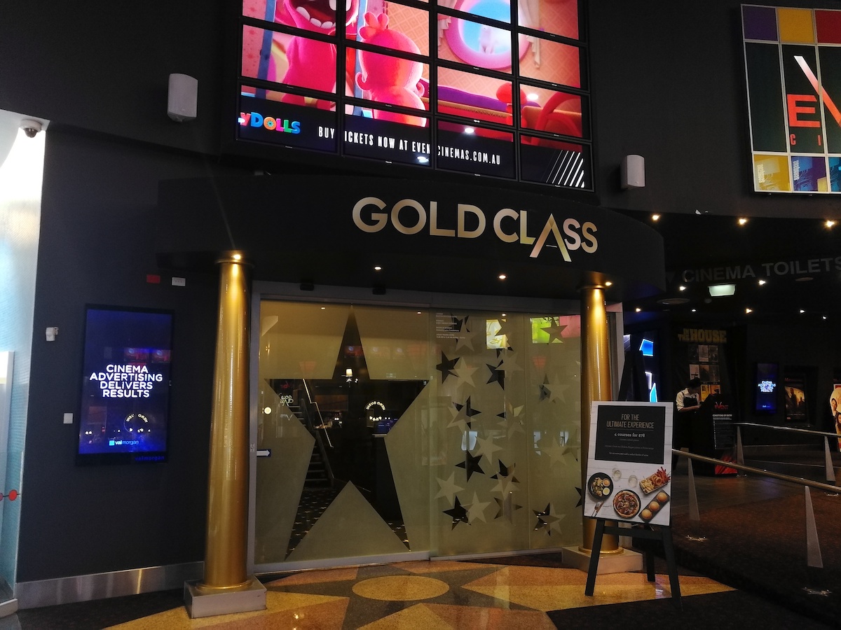 オーストラリアの映画館にあるゴールドクラス